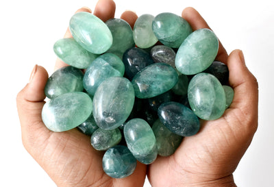 Green Fluorite Tumbled Crystals (Bring Balance and Clearing)