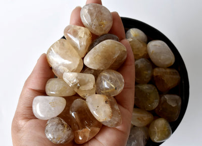 Golden Rutile Tumbled Crystals (Dispelling Negative Energy and Sexuality)