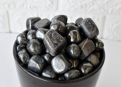 Hematite Tumbled Crystals (Focus and Strength)