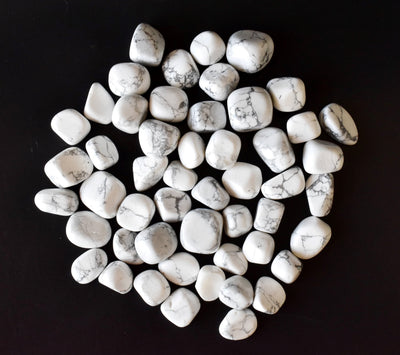 Howlite Tumbled Stone Grade A, gros cristaux dégringolés, 1pc, 2,3,5 et 10pcs