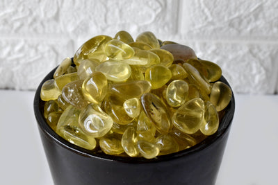 Lemon Quartz Tumbled Crystals (Breaking Addictions and Manifestation)