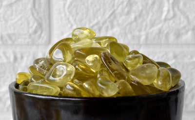 Lemon Quartz Tumbled Crystals (Breaking Addictions and Manifestation)