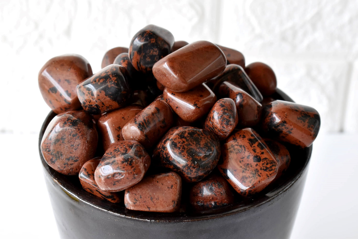 Mahogany Obsidian Tumbled Crystals (Sexuality and Gentle Self-Expression)