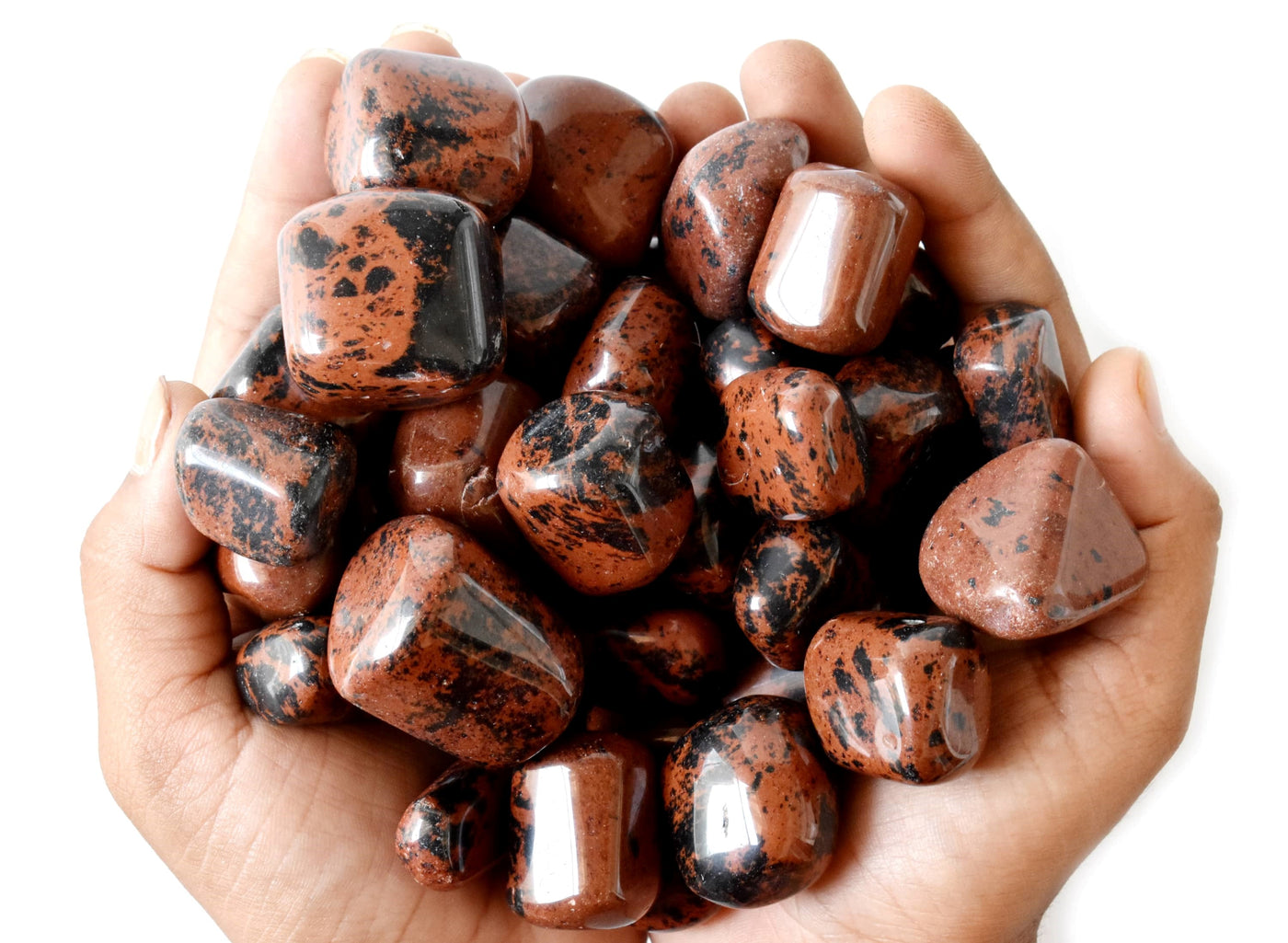 Mahogany Obsidian Tumbled Crystals (Sexuality and Gentle Self-Expression)