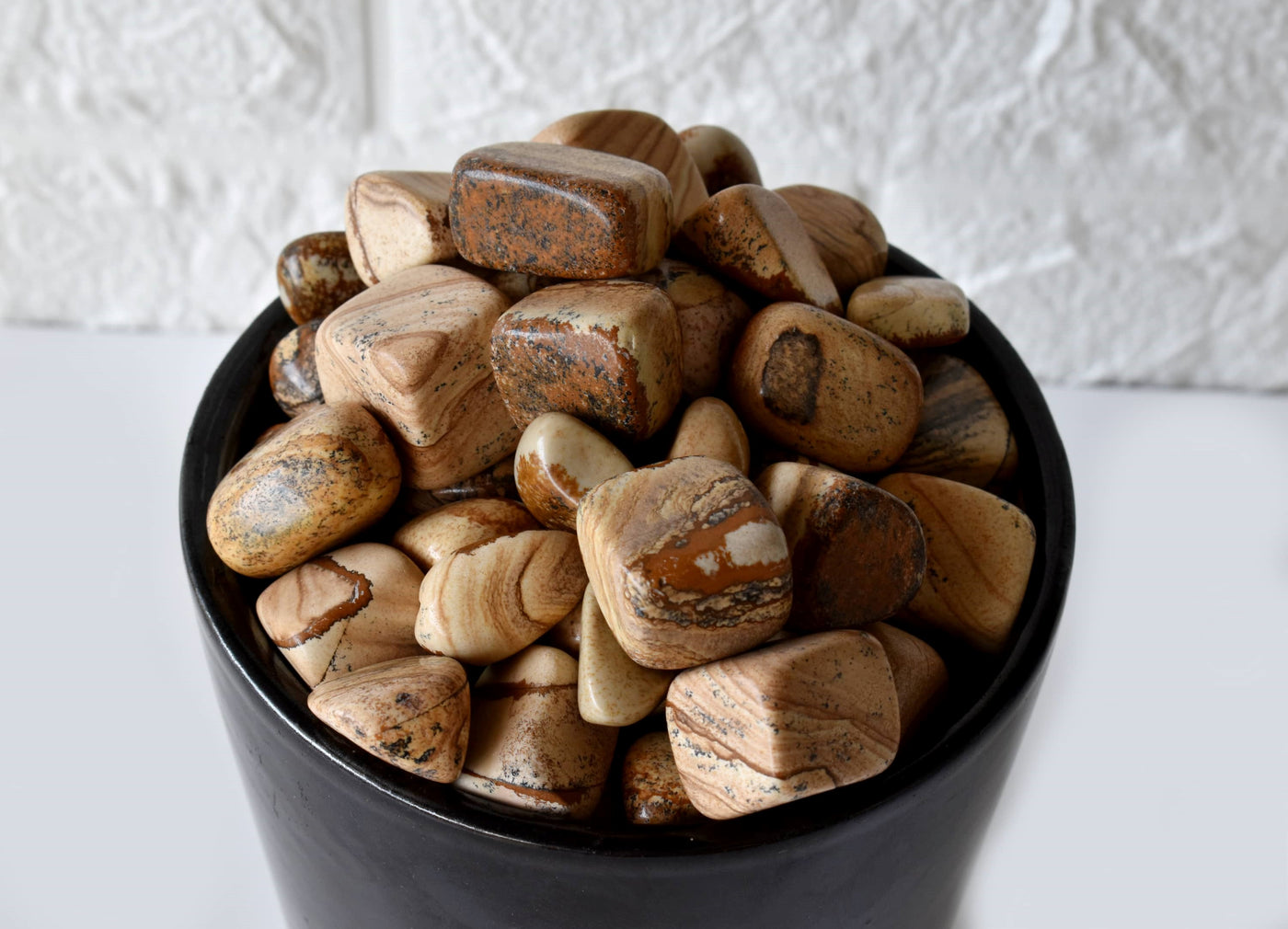 Picture Jasper Tumbled Crystals (Harmony and Visualization)