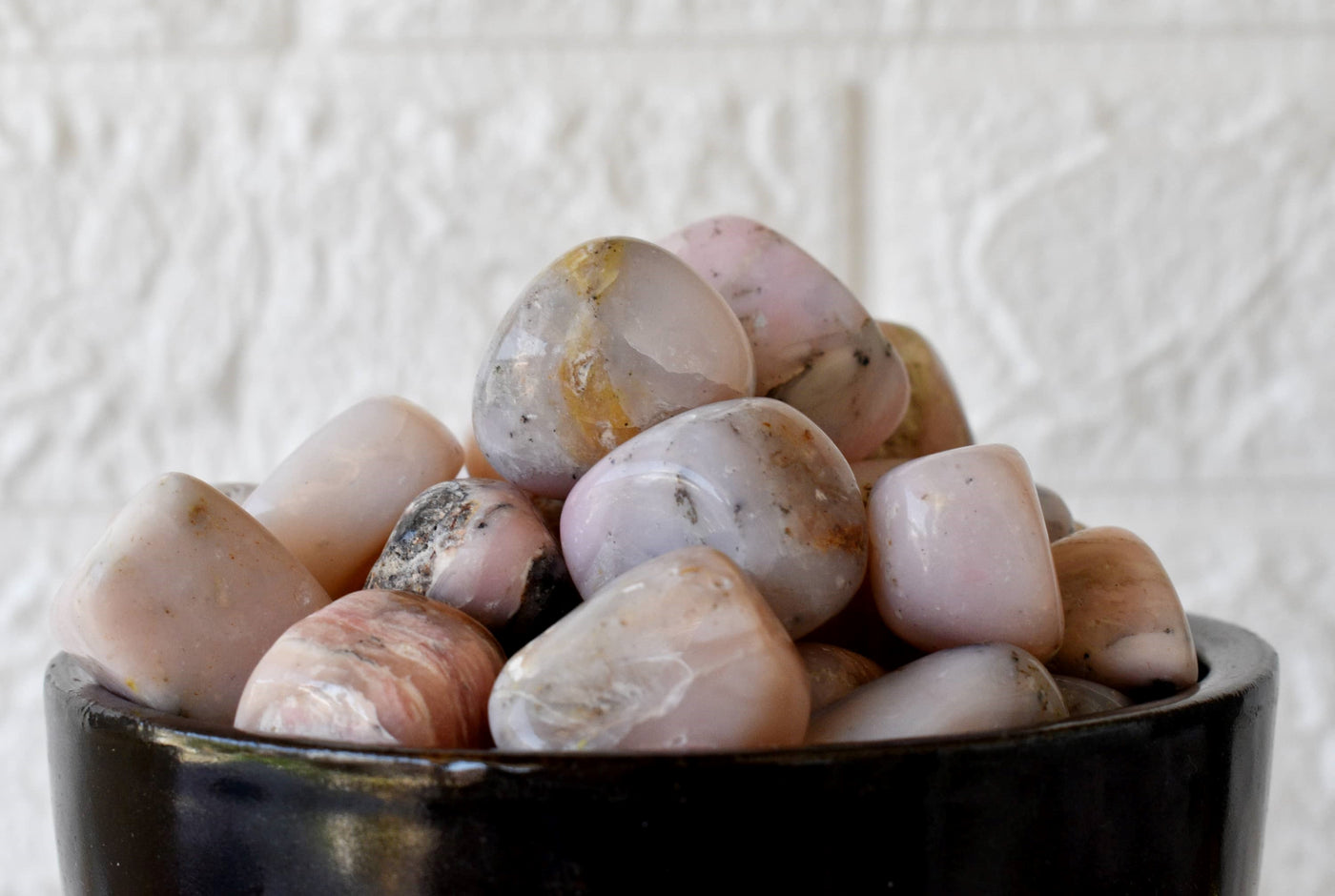 Pink Opal Tumbled Crystals (Mastering Fear and Wisdom)