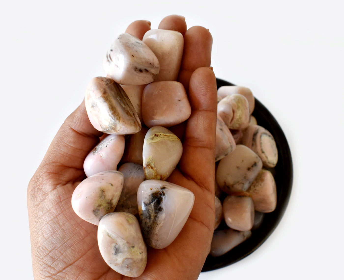 Pink Opal Tumbled Crystals (Mastering Fear and Wisdom)