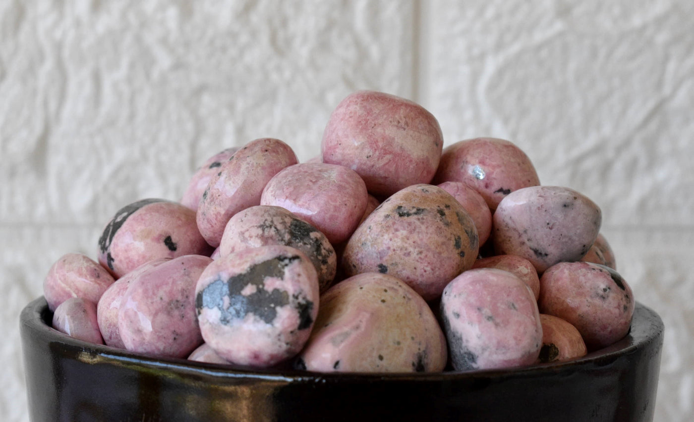 Rhodochrosite Tumbled Crystals (Compassion and Strength)