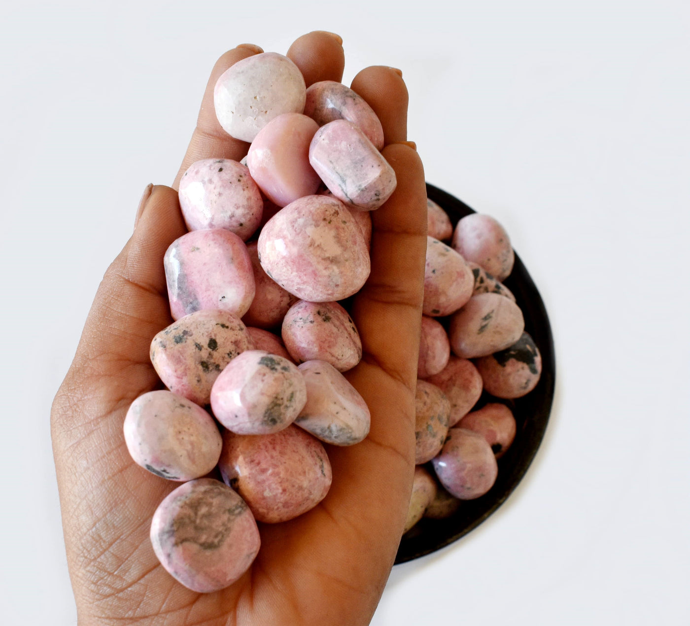 Rhodochrosite Tumbled Crystals (Compassion and Strength)