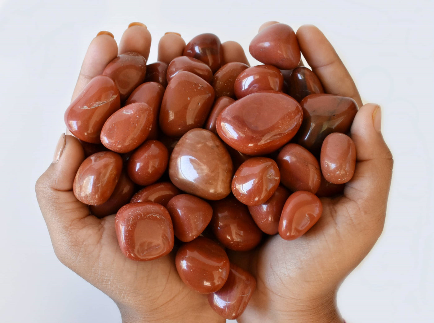 Red Jasper Tumbled Crystals (Breaking Addictions and Strength)