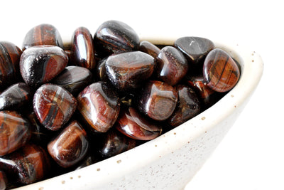Red Tiger Eye Tumbled Crystals (Self Discovery and Self-Discipline)