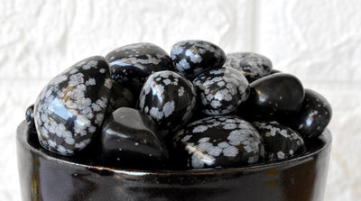 Obsidienne flocon de neige de qualité A, cristaux de taille moyenne, 1 pièce, 2, 3, 5 et 10 pièces