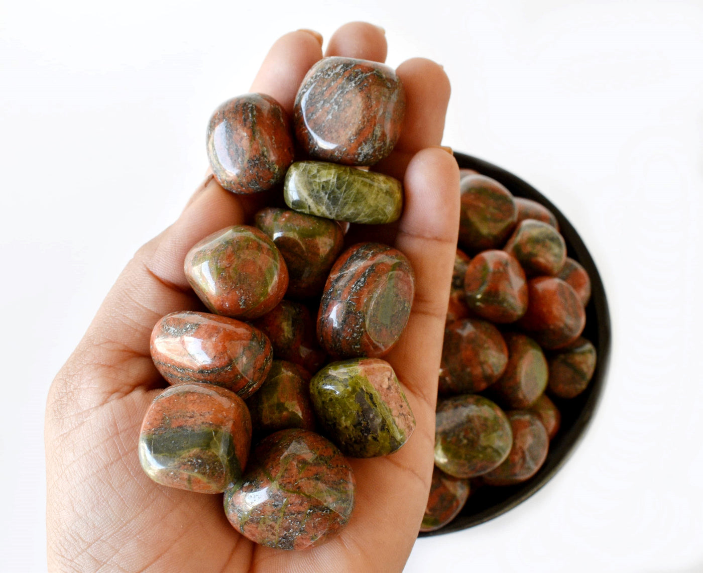 Unakite Tumbled Crystals (Self Discovery and Wisdom )