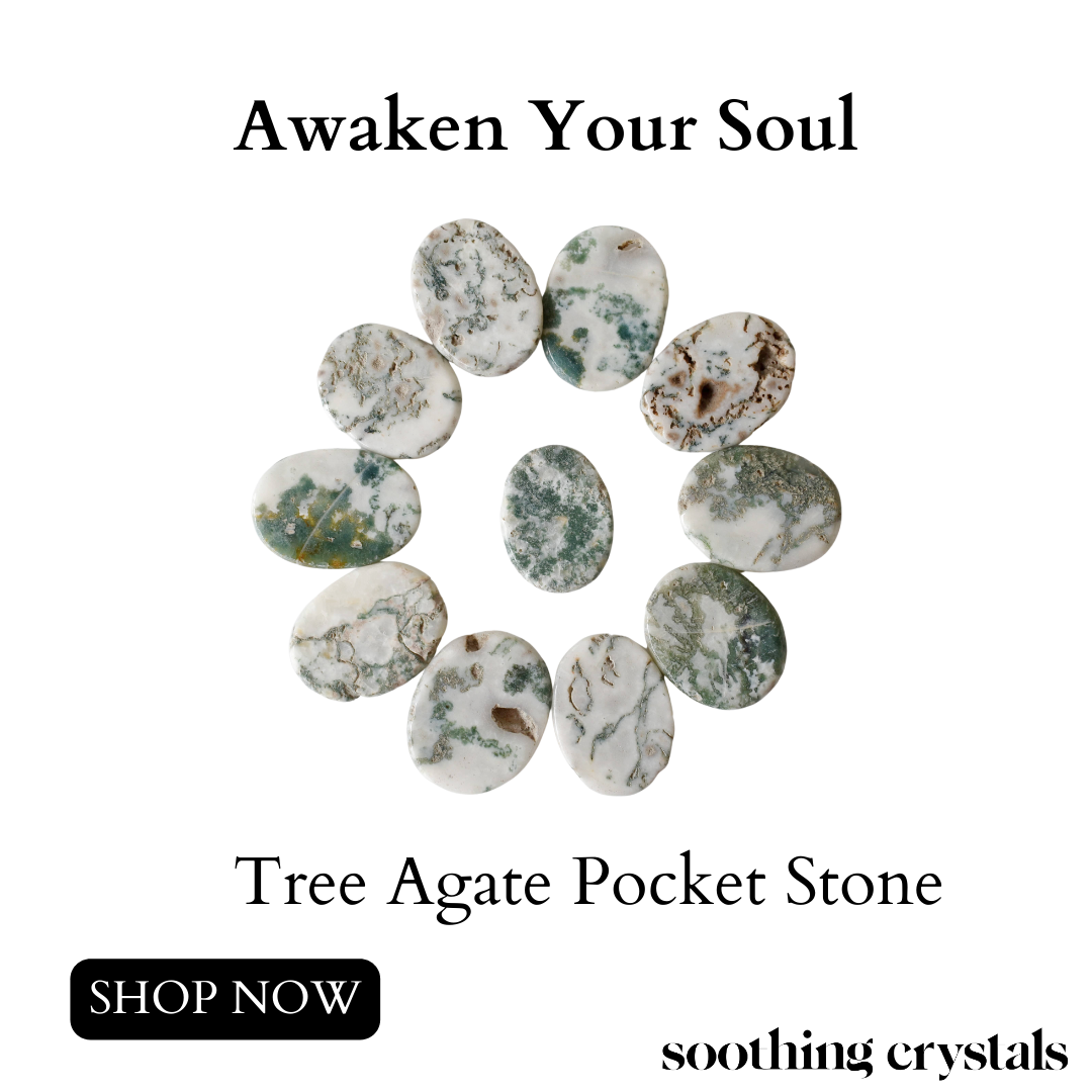 Tree Agate Pocket Stones (Trust and Self-Discipline)
