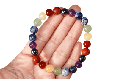 7 Chakra Bracelet, Chakra Crystals Bracelet, Yoga Reiki Healing Crystal Bracelet