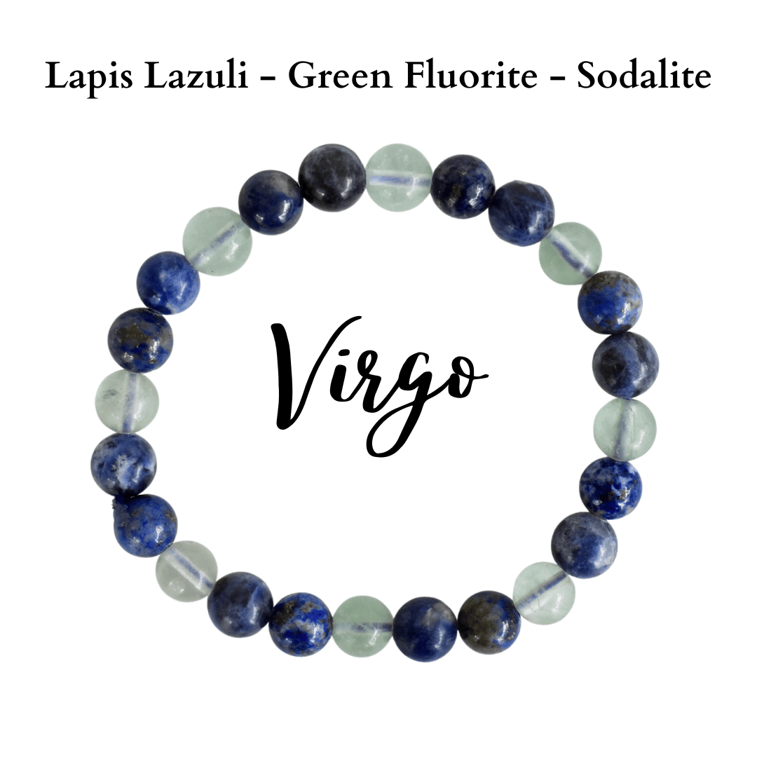 Virgo Zodiac Crystal Bracelet, Virgo Gifts