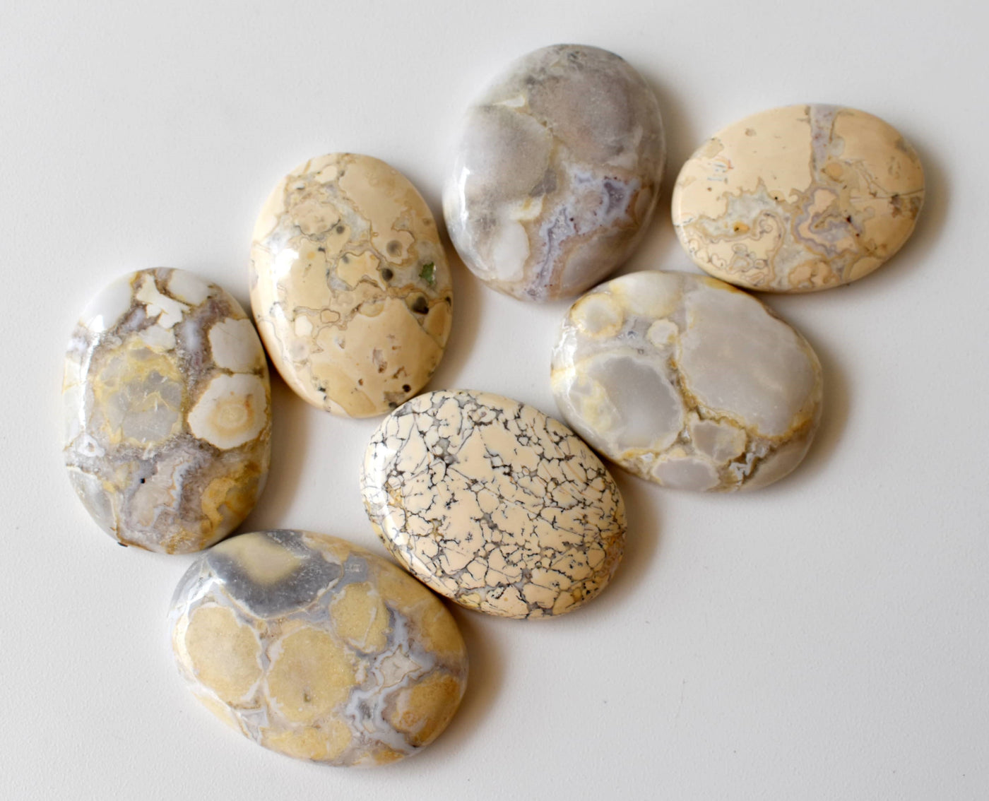 Conglomerate Worry Stone pour la guérison des cristaux (Pocket Palm Stone / Thumb Stone)