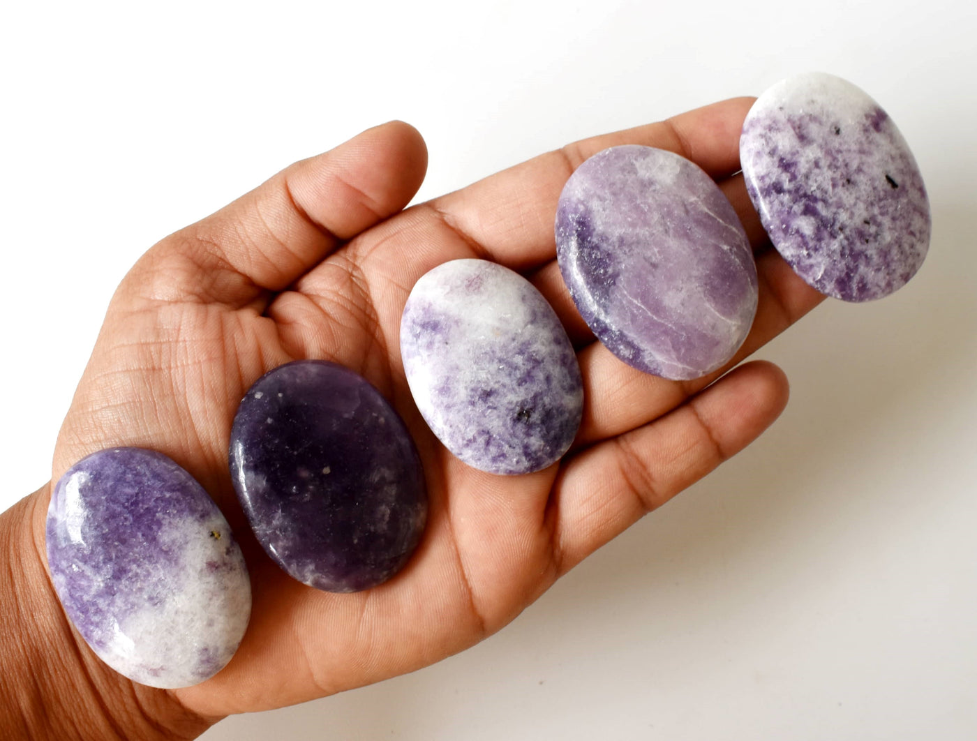 Lepidolite Pocket Stones (Joy and Relaxation)