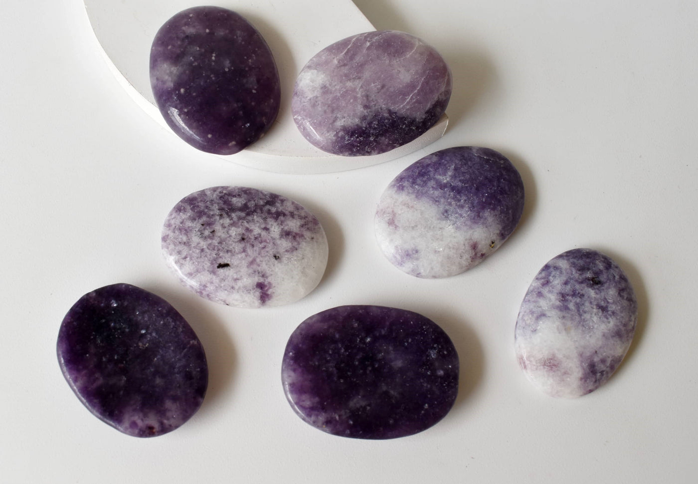 Lepidolite Pocket Stones (Joy and Relaxation)