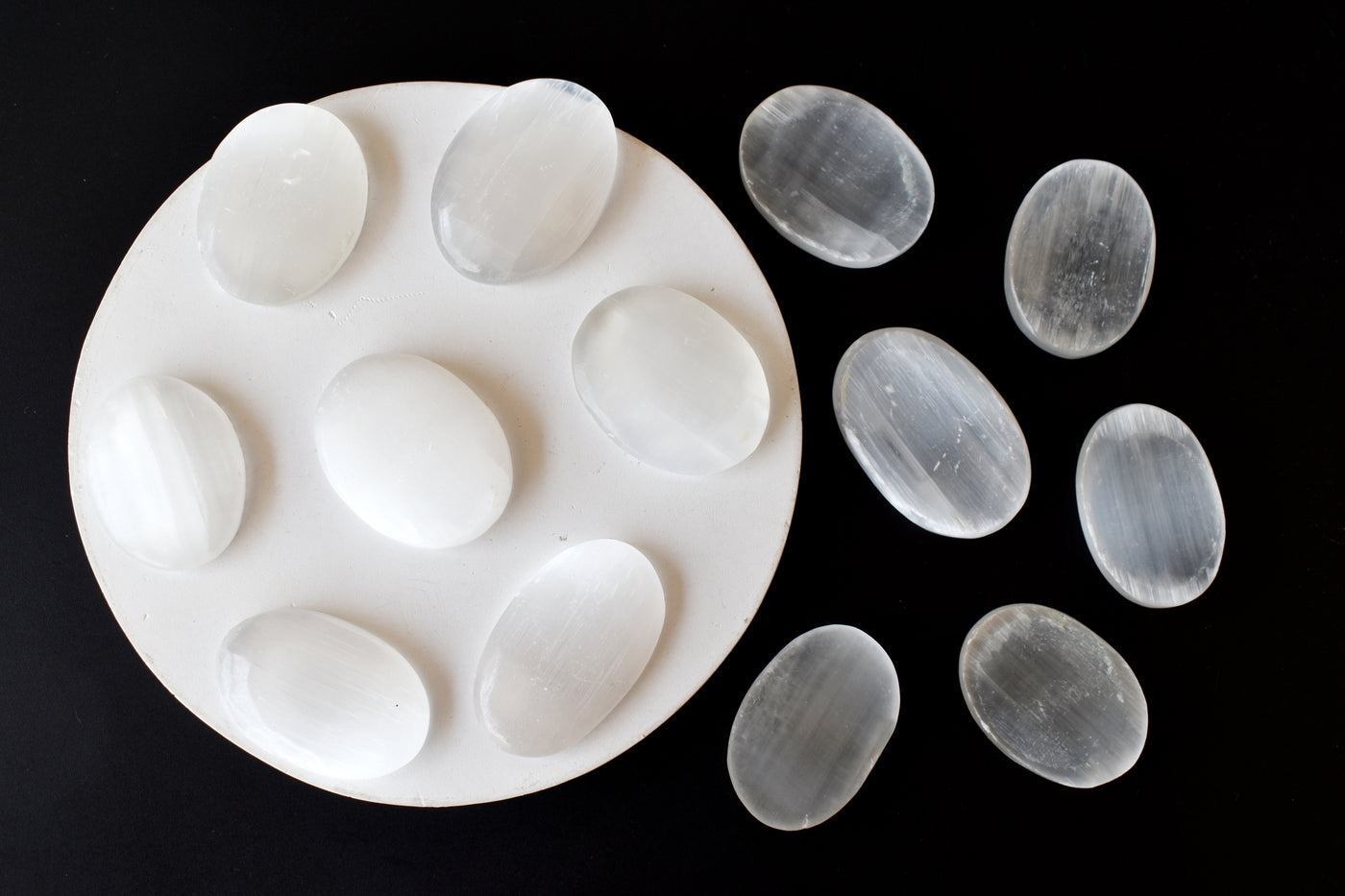 Selenite Pocket Stones (Protection and Clairvoyance )