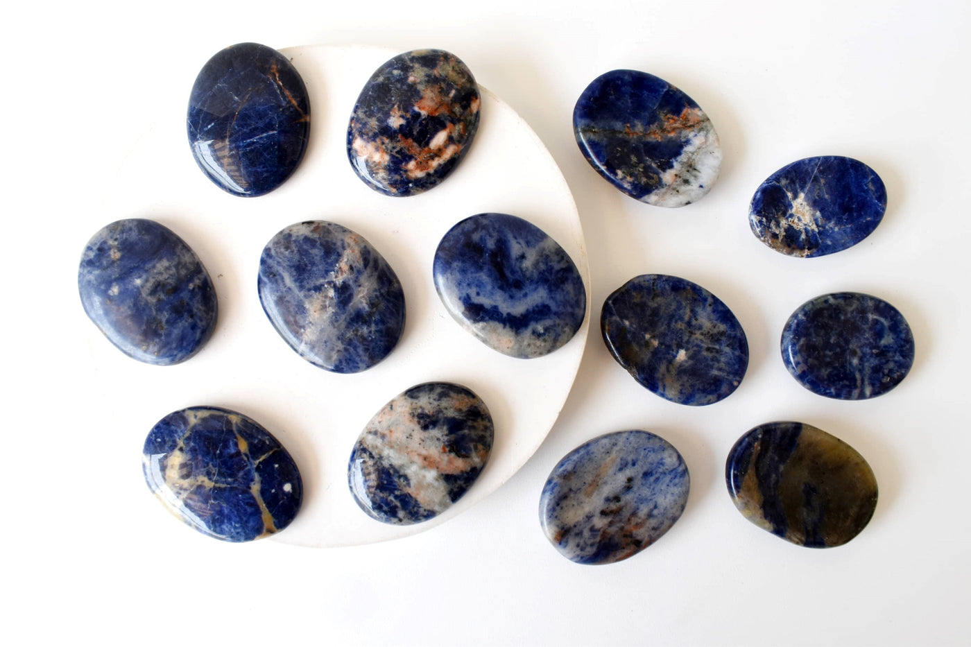Sodalite Pocket Stones (Meditation and Self-Acceptance)