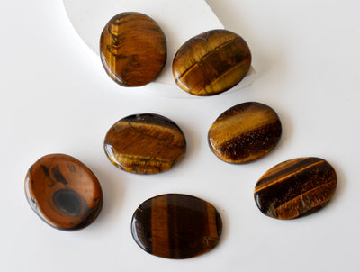 Tiger Eye Worry Stones (Longevity  and Protection )