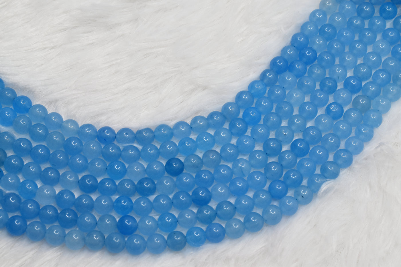 Chalcedony Dyed  Grade 6mm, 8mm, 10mm Round Beads