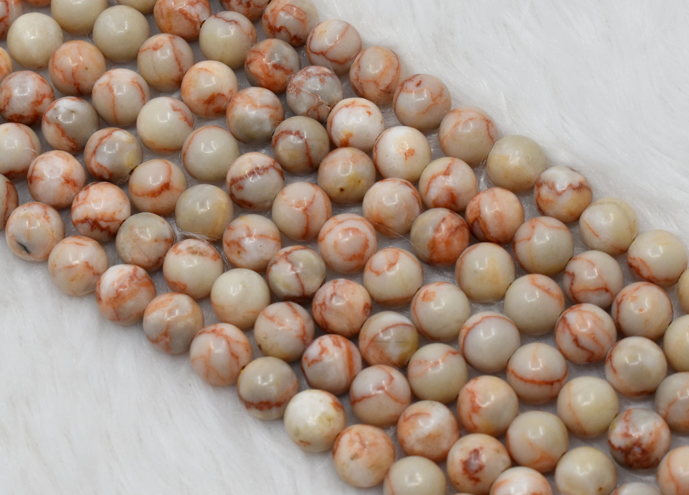 Red Picasso Jasper Beads, Natural Round Crystal Beads 6mm to 10mm