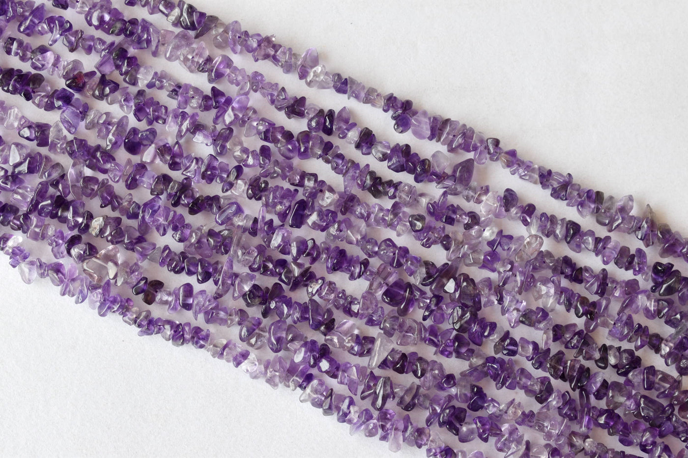 Uncut Raw Amethyst Crystal Chip Beads for Necklace (Insight and Inspiration)