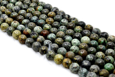 African Turquoise A Grade 4mm, 6mm, 8mm, 10mm, 12mm Round Beads