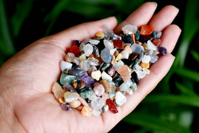 Raw Mix Agate Crystal Chips, Undrilled Gemstone Chips in a Pack size 4oz, 1/2lb, 1lb
