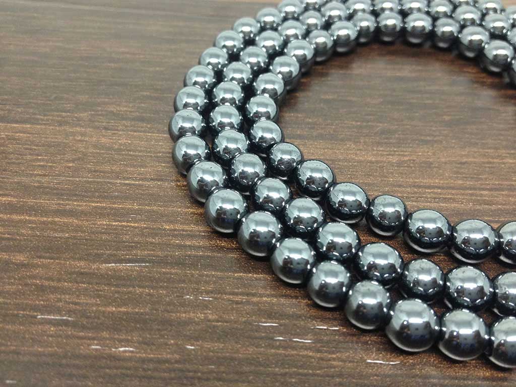 Natural 6mm Hematite Mala With 108 Prayer Beads