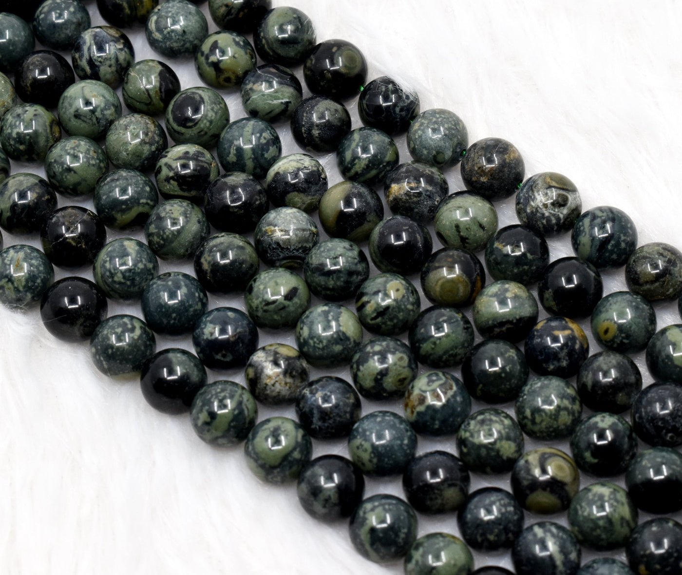 Perles rondes Kambaba Jasper A Grade 4mm, 6mm, 8mm, 10mm