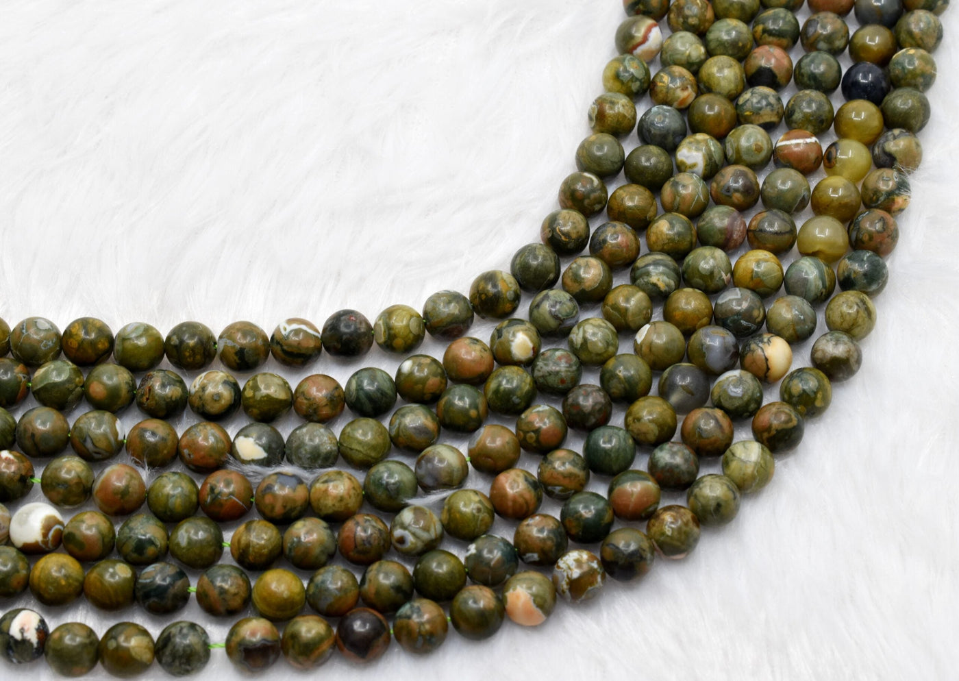 Ocean Jasper Beads, Natural Round Crystal Beads 4mm to 12mm
