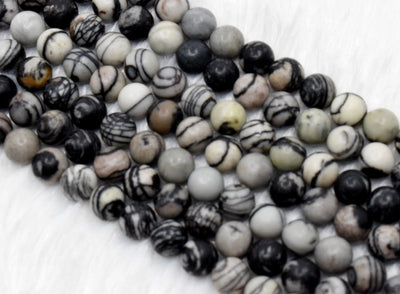 Picasso Jasper Beads, Natural Round Crystal Beads 4mm to 10mm