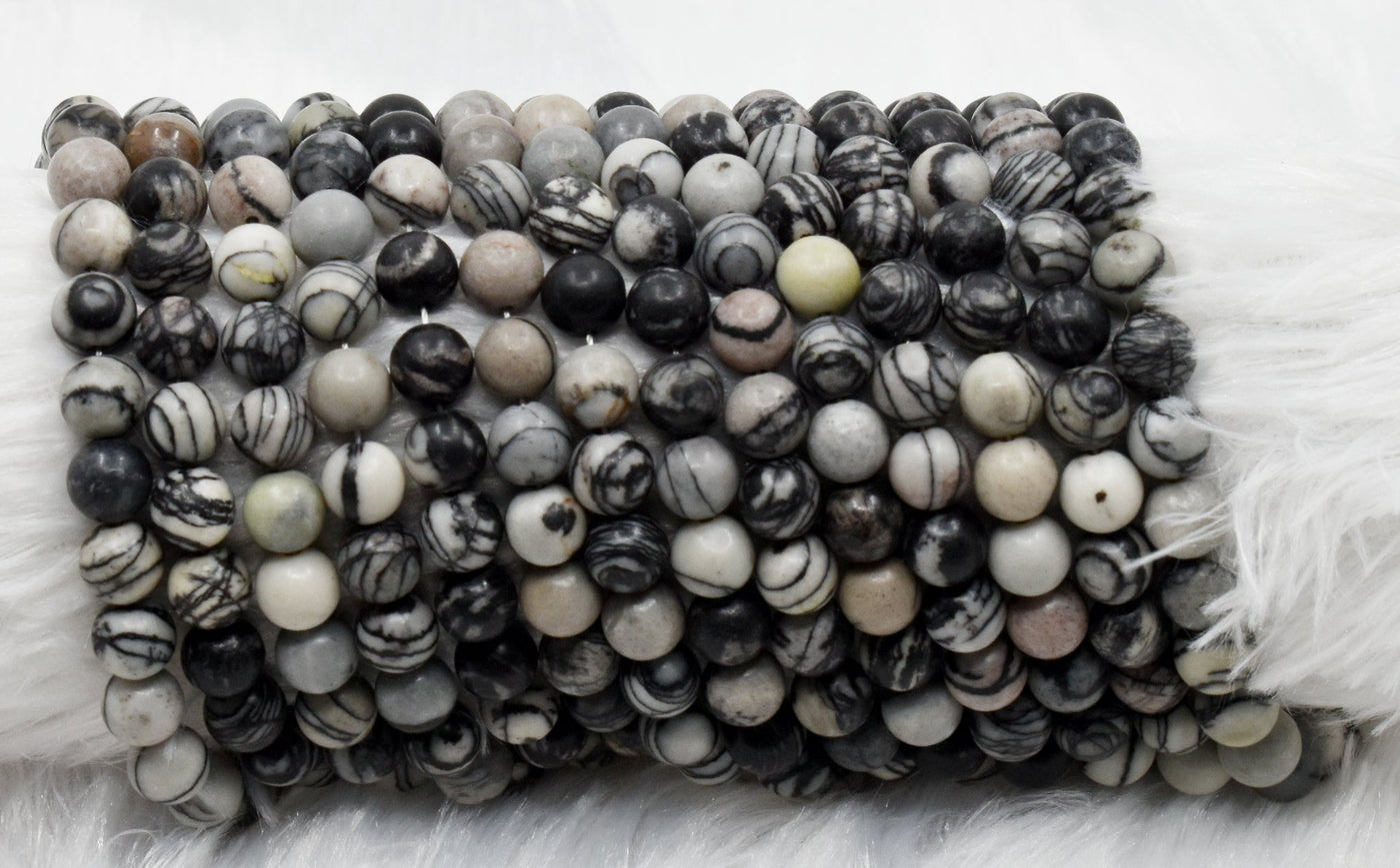Picasso Jasper Beads, Natural Round Crystal Beads 4mm to 10mm
