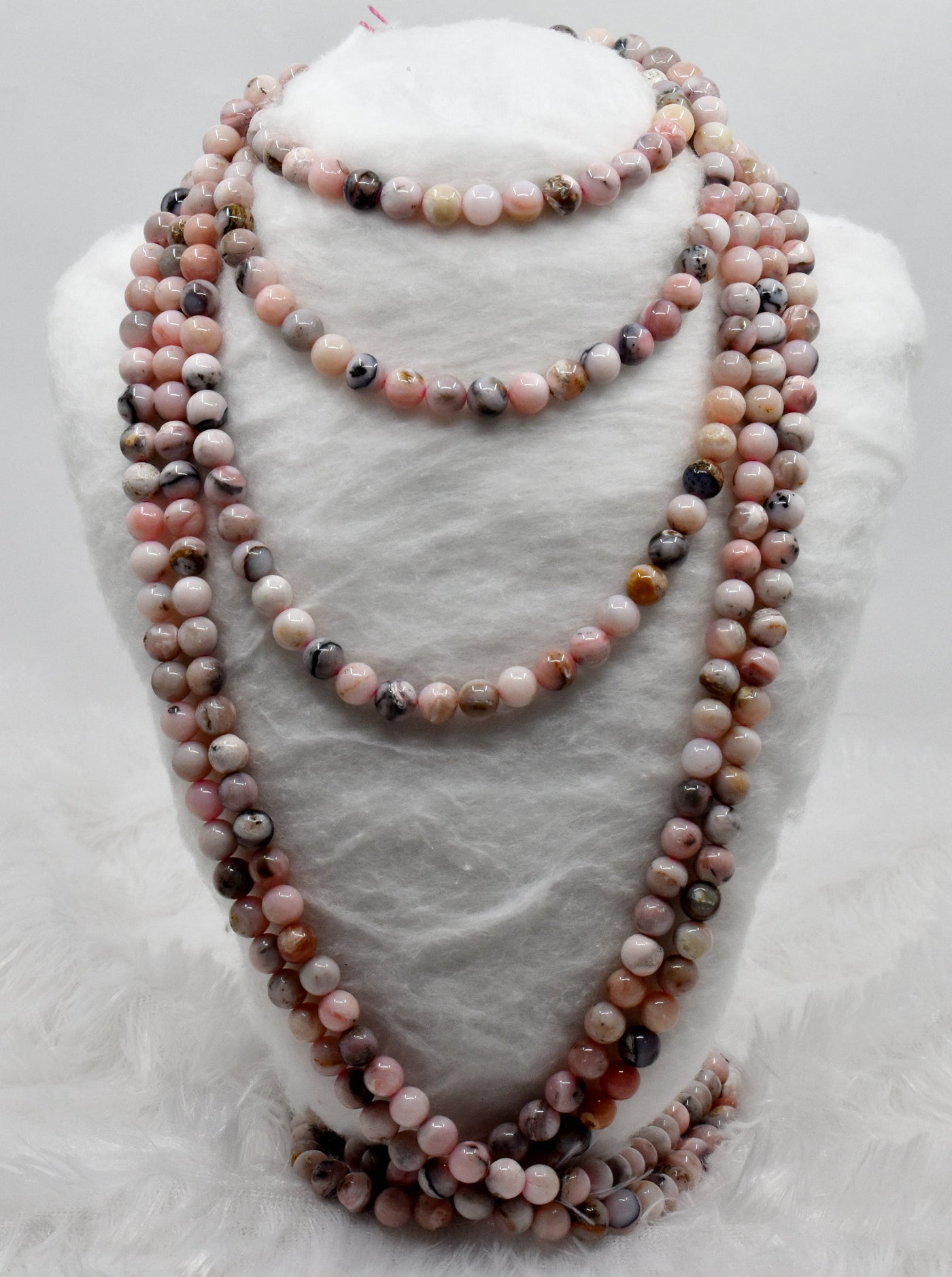 Pink Opal Beads, Natural Round Crystal Beads 6mm to 10mm