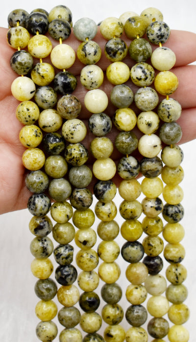 Serpentine Beads, Natural Round Crystal Beads 4mm to 12mm
