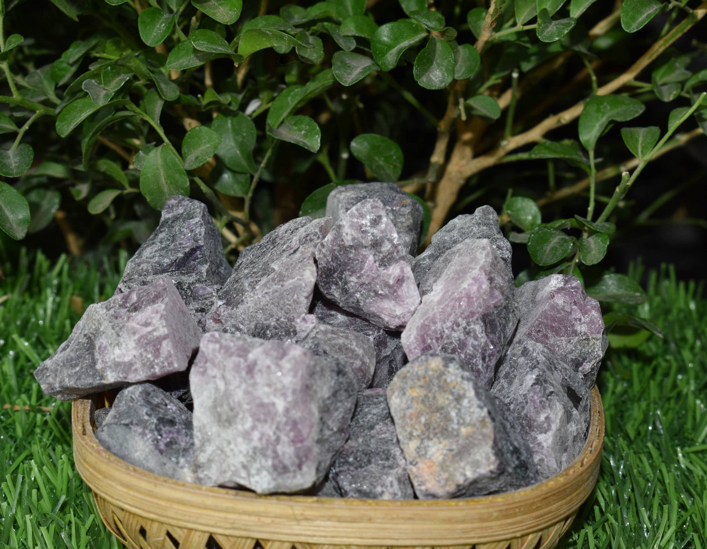 Purple Fluorite Rough Natural Stones 1 inch Purple Fluorite Raw Stones, Raw Crystal Chunks in pack size 4oz, 1/2lb, 1lb.