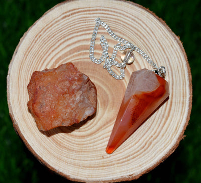Coffret cadeau en cristal de cornaline pour un soutien et une protection émotionnels, véritables pierres précieuses polies.