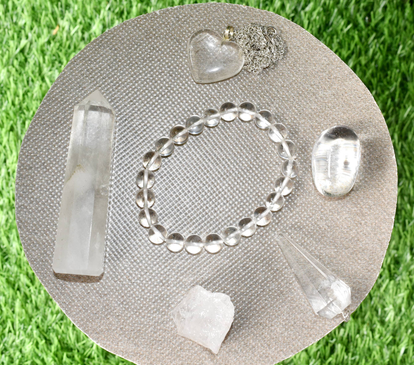 Crystal Quartz Gift Set For Emotional Support and Protection, Crystal Polished Gemstones.