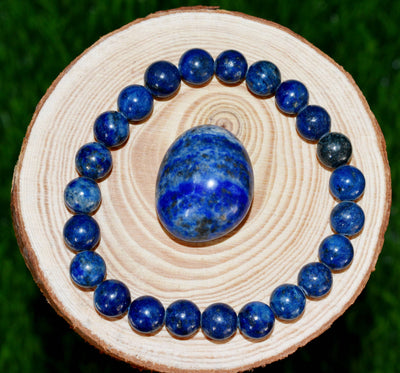 Lapis Lazuli Crystal Gift Set For Emotional Support and Protection, Real Polished Gemstones.