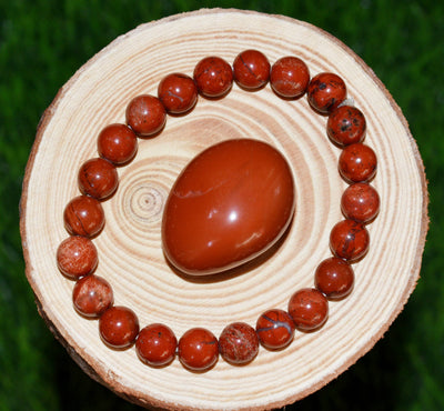 Coffret cadeau en cristal de jaspe rouge pour un soutien et une protection émotionnels, véritables pierres précieuses polies.