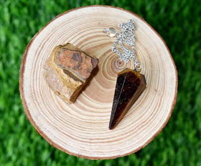 Tiger Eye Crystal Gift Set For Emotional Support and Protection, Real Polished Gemstones.