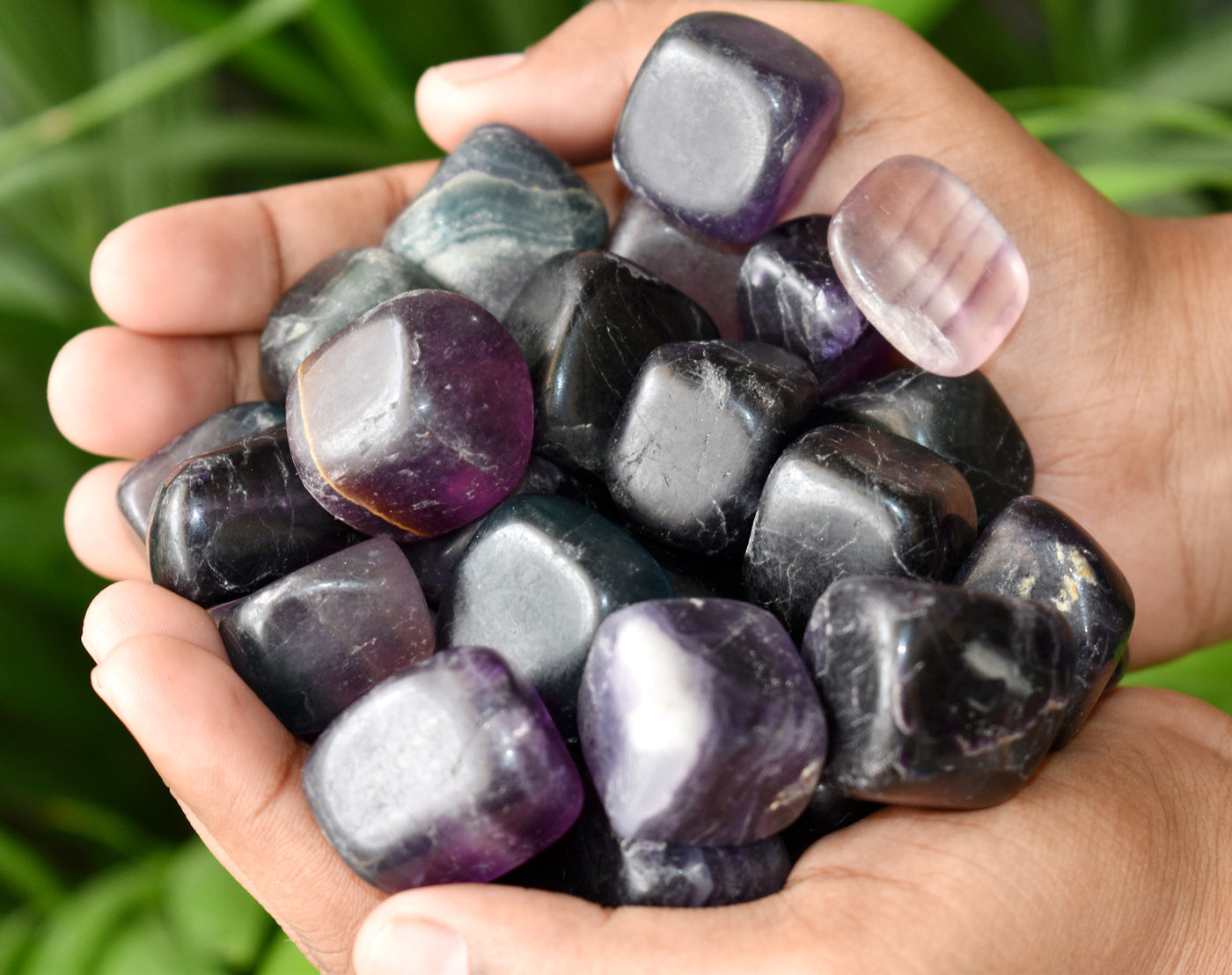 Multi Fluorite Tumbled Crystals (Self-Discipline and Clarity)