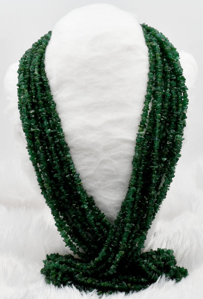Uncut Raw Grosullar Jade Crystal Chip Beads for Necklace (Confidence and Determination )