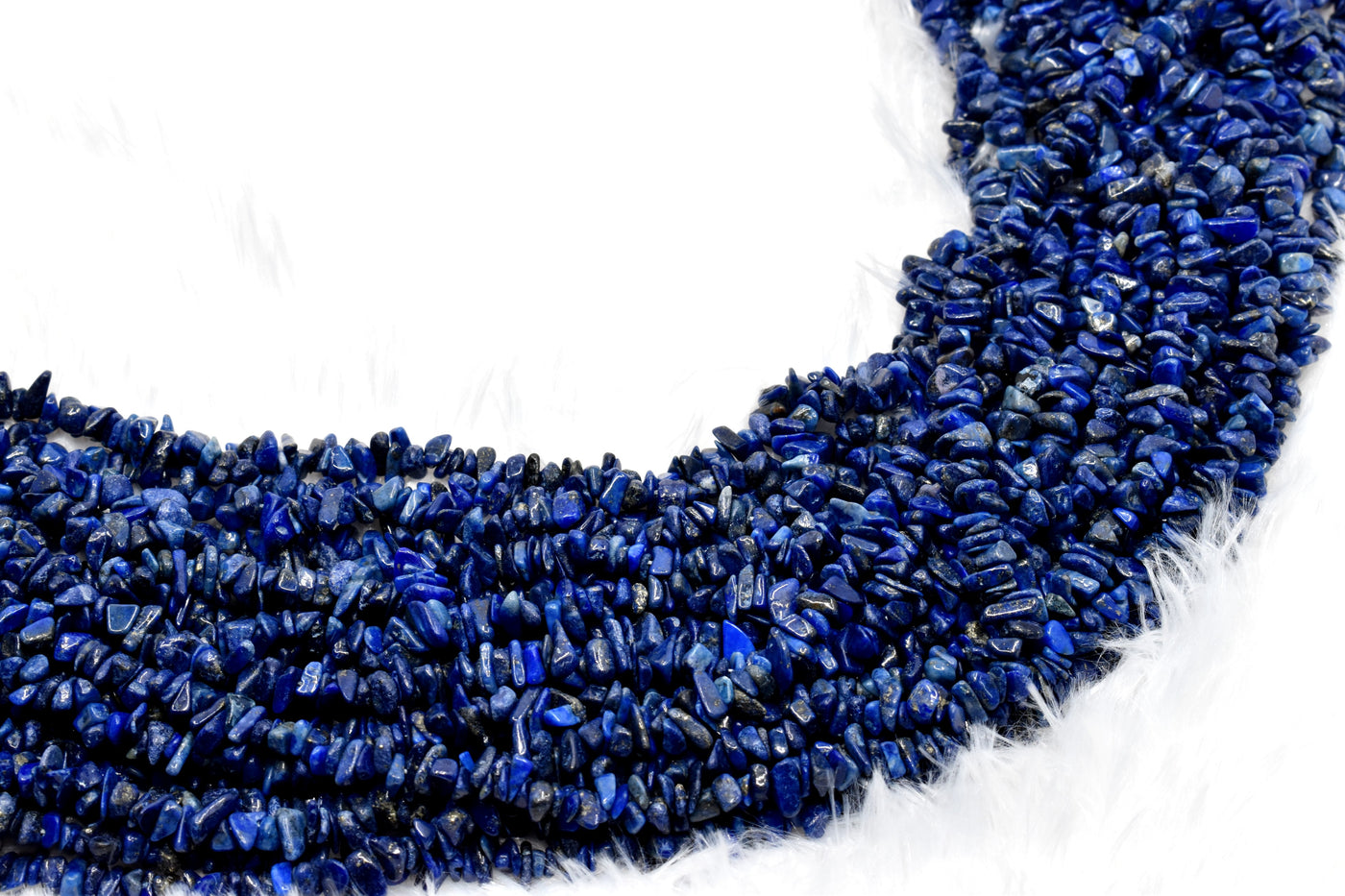 Perles brutes de Lapis Lazuli non coupées, perles de pierre brute en vrac.