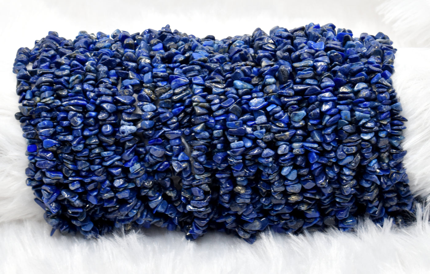 Uncut Raw Lapis Lazuli Crystal Chip Beads for Necklace (Expansion and Insight)