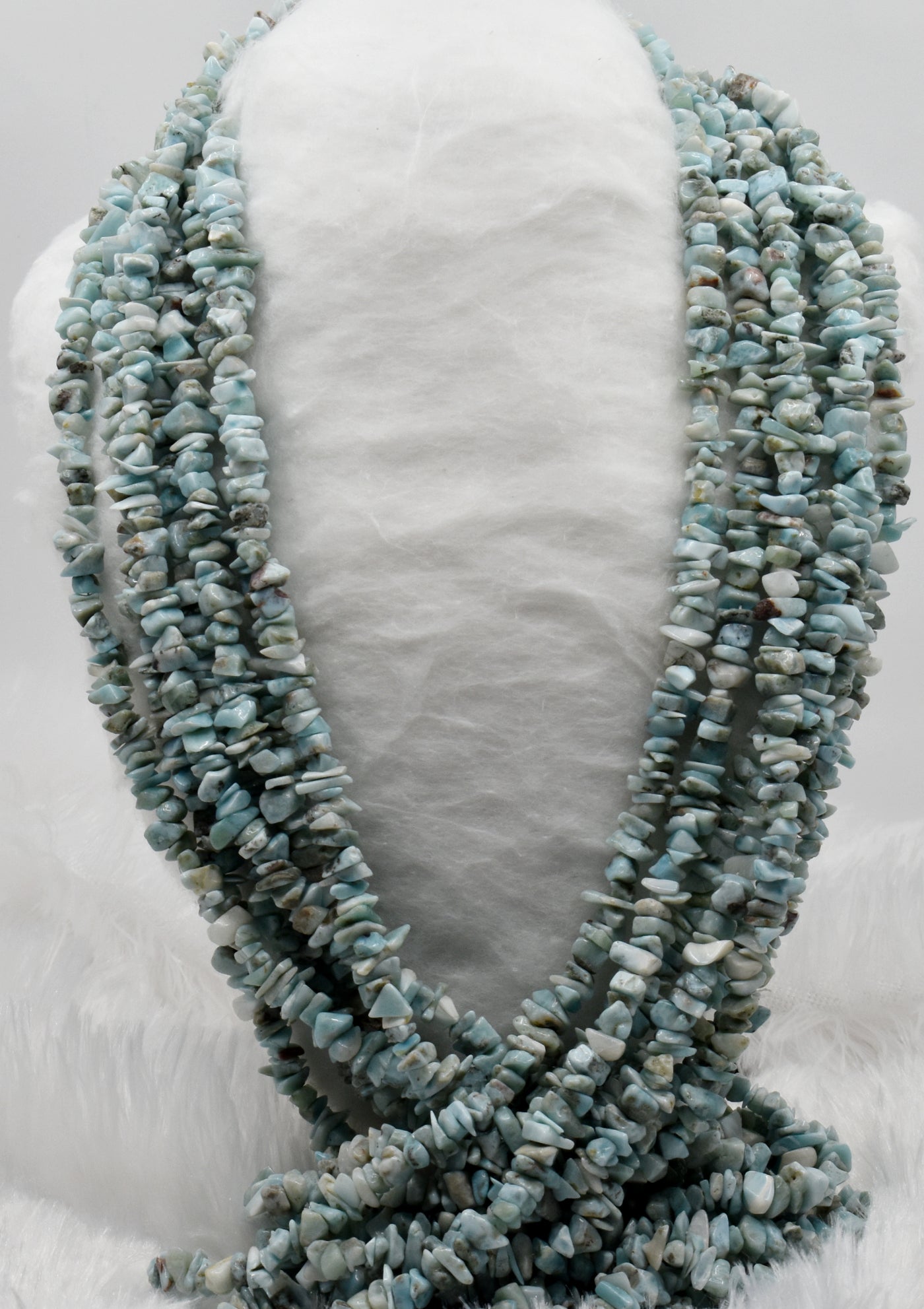 Perles brutes de Larimar non coupées, perles de pierre brute en vrac.