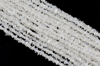 Uncut Raw White Rainbow Crystal Chip Beads for Necklace (Growth and Inspiration)